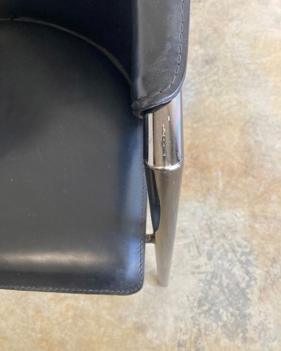 Image 1 of 4 sedie vintage in pelle Arrben Italy Georgia