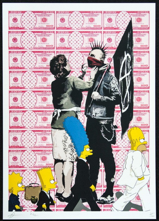 DEATH NYC Estampe d'art signée avec certificat d'authenticité