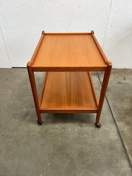 Image 1 of Vintage Deense Trolley / Bijzetmeubel, Teak, Brdr Furbo, 1960's