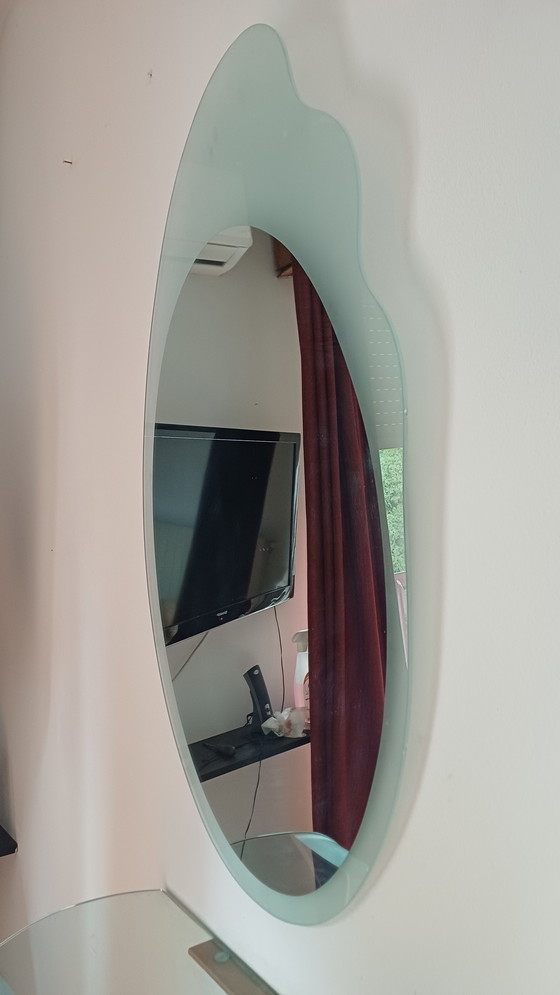 Image 1 of 🤩KONSOLE ➕️ KRISTALLSPIEGEL IM 80ER-JAHRE-SCHNITT