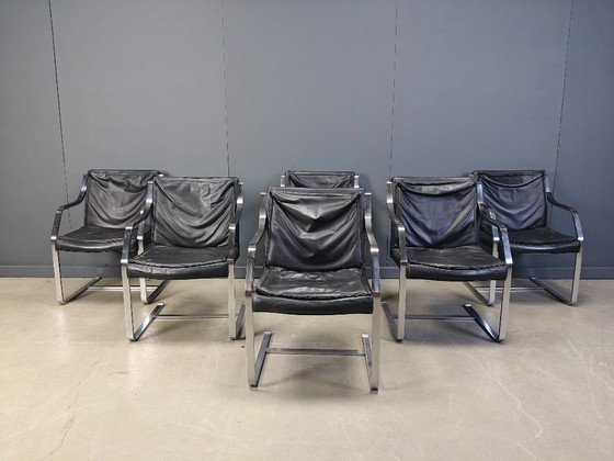 Image 1 of Ensemble de 6 fauteuils Rudolf Glatzel pour Knoll Art Collection, années 1980