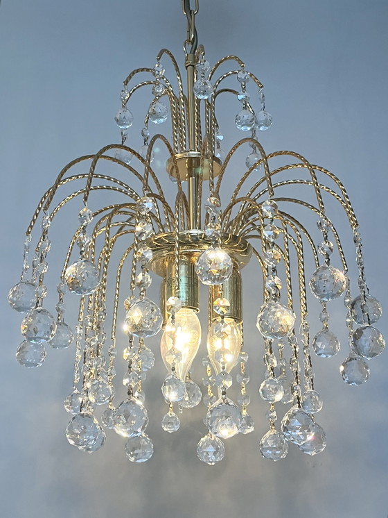 Image 1 of branded SWAROVSKI STRASS chandelier pendant lamp vintage