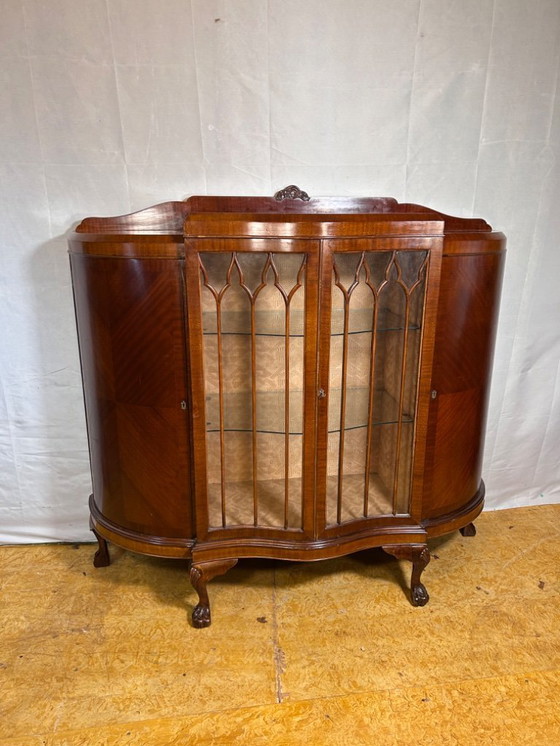 Image 1 of Late Victorian / Early Edwardian Display Cabinet (1880–1900)  A truly charming late Victorian to early Edwardian display cabinet