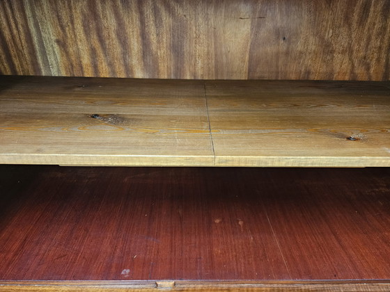 Image 1 of 1930s Art Deco Display Cabinet in Walnut and Walnut Root