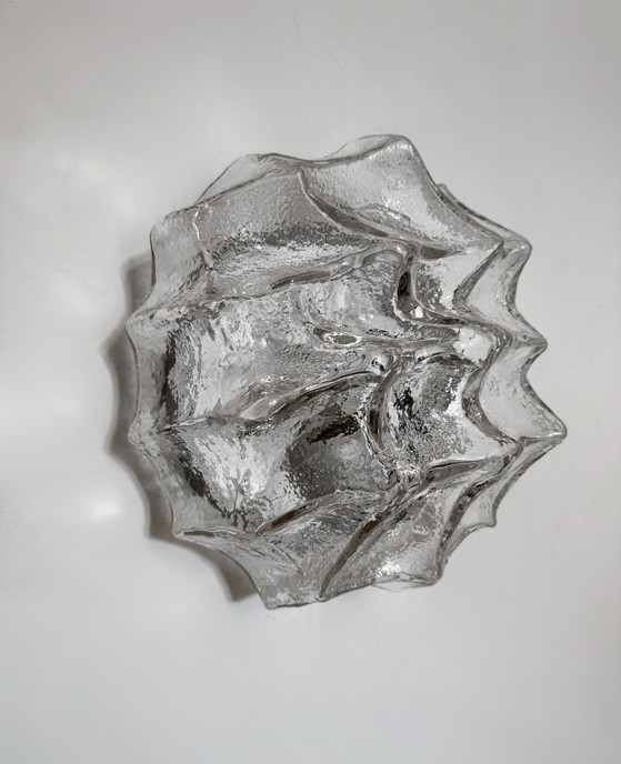 Image 1 of Applique verre à pointes style Carlo Nason années 60