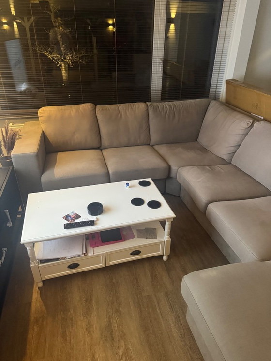 Image 1 of Sofá de esquina con sillón largo