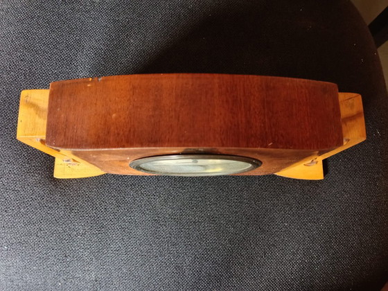 Orologio Sveglia Vintage Wehrle Art Déco in Legno e Radica – Anni 30/40 – Made in Germany – Wood (photo 5 of 8)