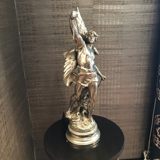 Empel Collections Nickel-plated bronze statue