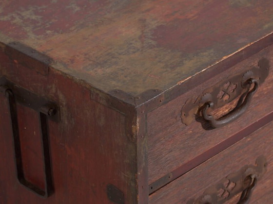 Antico cassettone giapponese da mercante (Choba-dansu) in legno Keyaki – Periodo Meiji-Taisho (c.1880–1920) (photo 19 of 40)