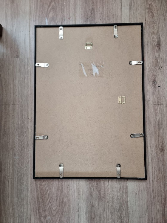 Image 1 of Frances Eckhardt - A2 frame with artwork hand-painted figurative face