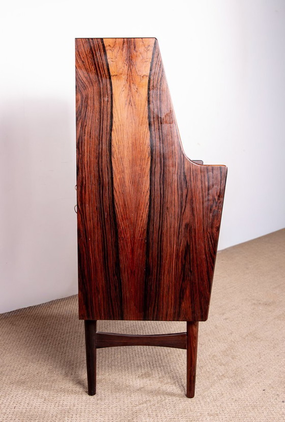 Image 1 of Secretaire, scrivania, danese in palissandro modello 37 di Arne Wahl Iversen per Vinde Mobelfabrik 1960.