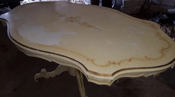 Image 1 of Mit craquelé-Barock-Eetkamer und 6 Stöcken 