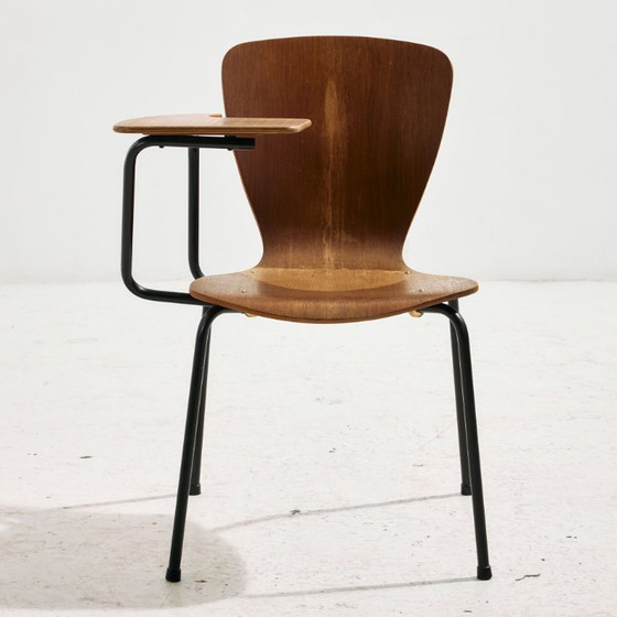 Image 1 of MK11023 Teak chair with writing tablet