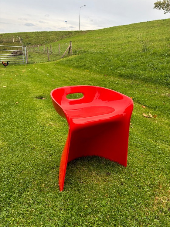 Sedia di design Winfried Staeb Form+Life collections, Sedie da camera, Plastica, Rosso (foto 2 di 14)