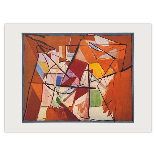 Richard Mortensen Siebdruck Arrivée von 1947 1976 – lithos zeefdrukken, Paper