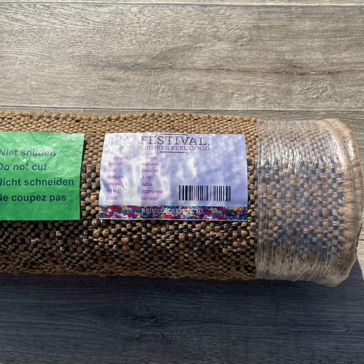 Brinker Carpets Festival Jute Crowd Natural Vloerkleed - 200x290cm
