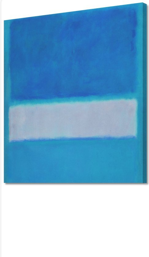 Mark Rothko - Blue and White (Op Canvas)