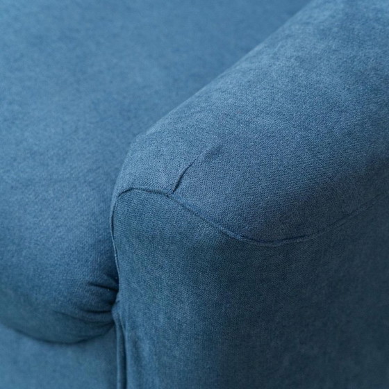 Image 1 of 1970S BLUE FOUR-SEAT SOFA – VINTAGE ITALIAN MODERN DESIGN