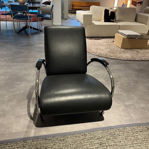 Gelderland 5770 fauteuil zwart – Leather