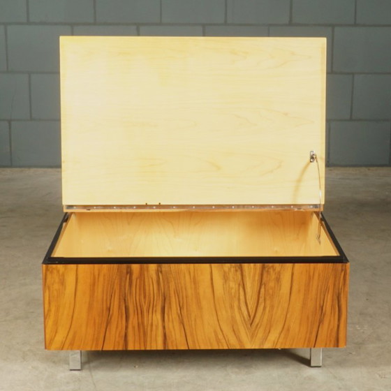 Vintage Design Coffee Table with Storage – 1960s – Chrome (photo 2 of 14)