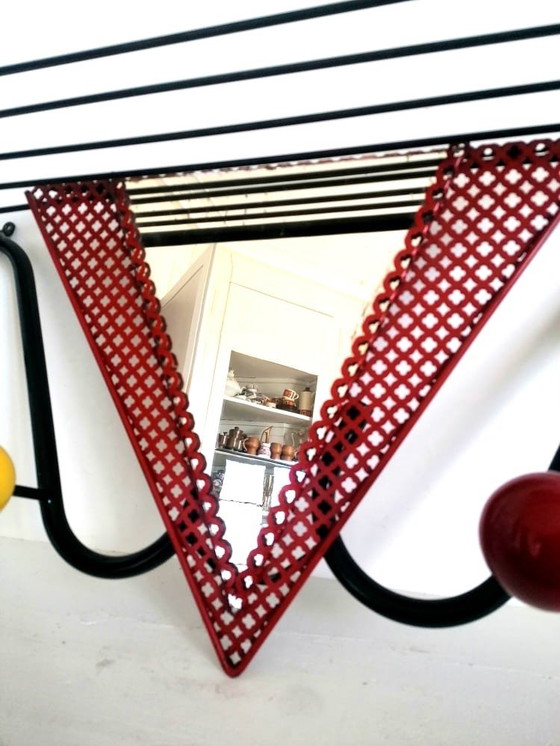 Image 1 of Wandgarderobe Stil Matégot um 1950