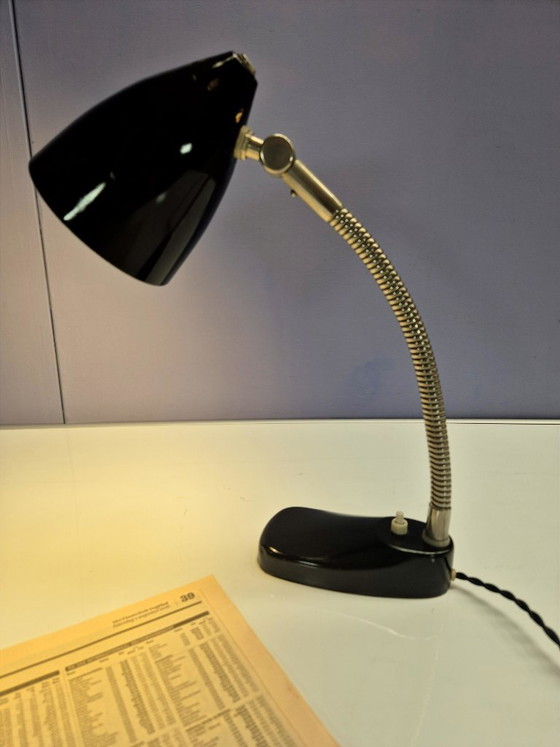 Vintage Bureaulamp Hala 13 – Bureaulampen, Metal, Chrome (photo 7 of 12)