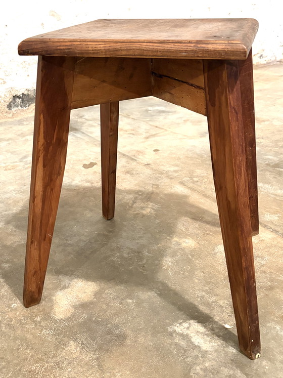 Image 1 of Stool in the style of Jean Prouvé 
