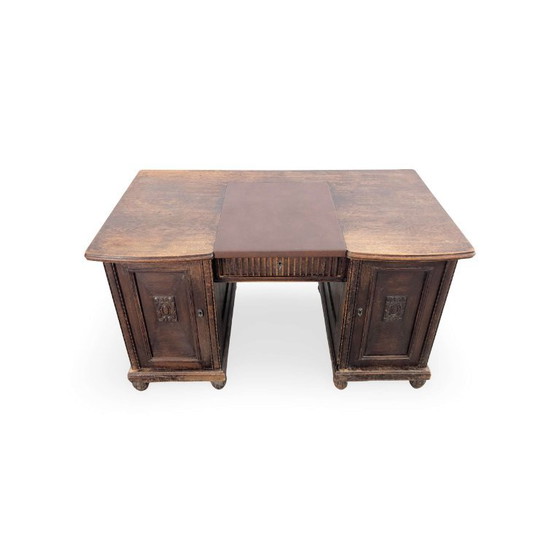 Scrivania in Rovere Gründerzeit Fine XIX Secolo Vintage – Scrivanie, Legno (photo 2 of 11)