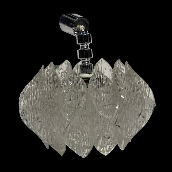 Image 1 of Acrylic Ice Glass Chandelier, Germany, 1970S