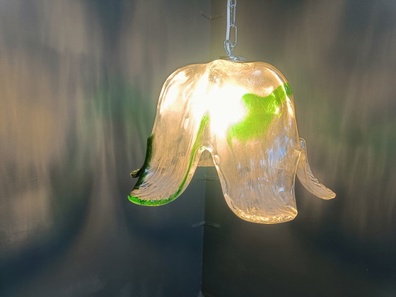 Image 1 of Vintage Murano glazen hanglamp, voor Mazzega, 1960