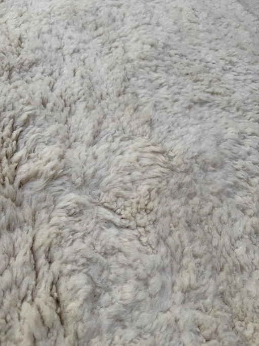 Tappeto berbero bianco in lana naturale, dimensioni 150/250 cm – Aime Té, vloerkleden en tapijten, Wool (photo 2 of 7)