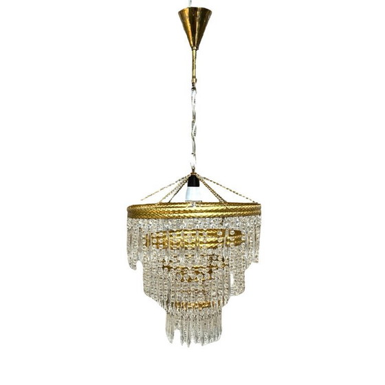 Image 1 of Crystal chandelier, Železnobrodské Sklo, Czechoslovakia, 1970s