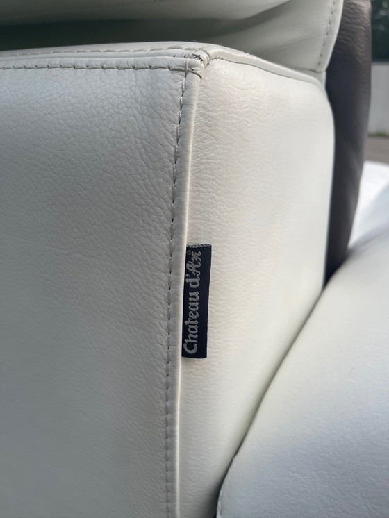 Image 1 of Schönes Chateau d'Ax Echtes Leder Ecksofa