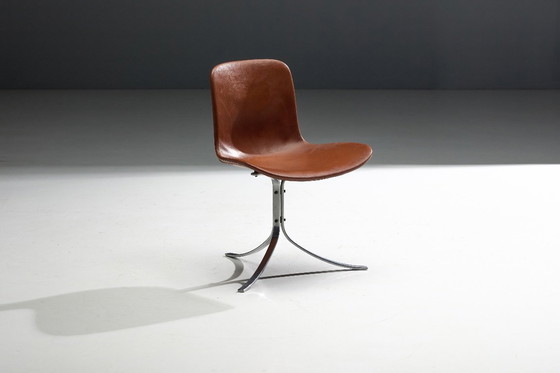 Image 1 of PK9 First Edition Esszimmerstühle von Poul Kjærholm für E. Kold Christensen, Dänemark, 1960er Jahre