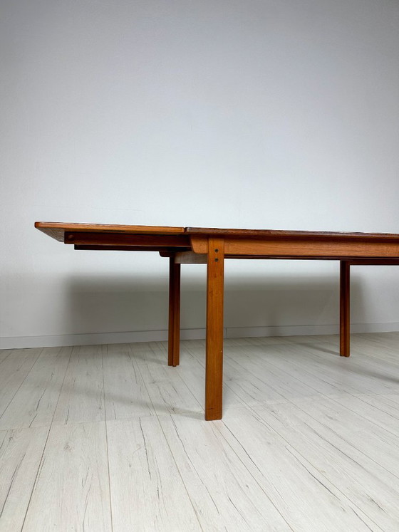 Tavolo da pranzo allungabile vintage svedese in teak anni '60 di Nils Jonsson per Hugo Troeds (photo 11 of 12)