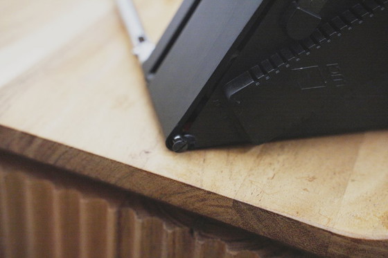 Image 1 of Lampada Kandido di Ferdinand Alexander Porsche per Luci Italia, lampada da tavolo alogena cromata anni '80