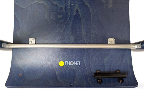 Image 1 of Original 4-piece Thonet S320 stacking chair set, Böhme Schneider, blue