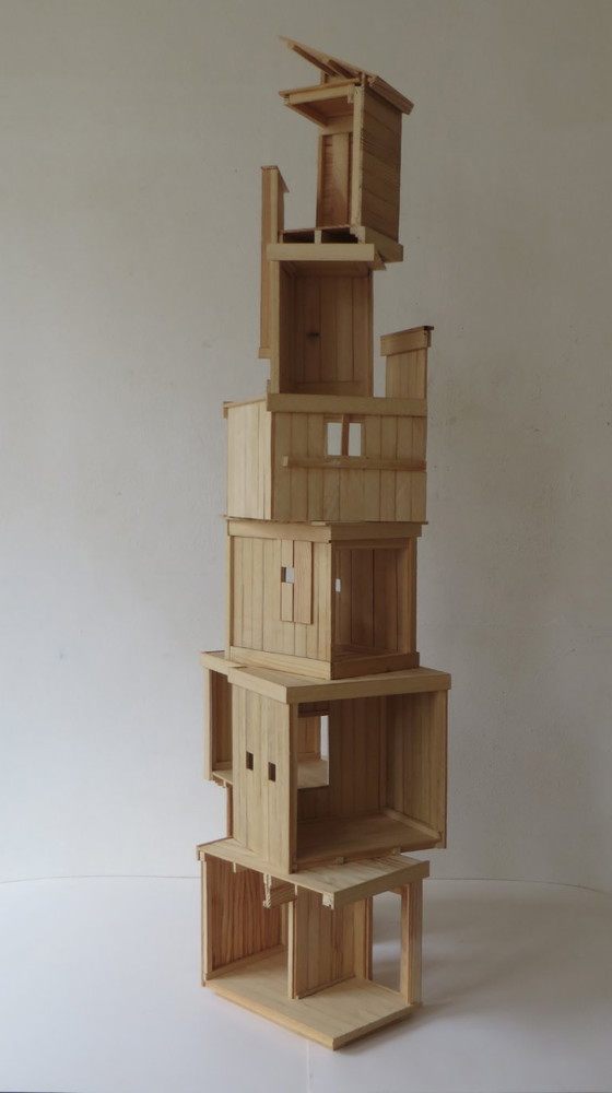 Eric van Solm - ´Turm´ – Sculture, Wood (photo 3 of 7)