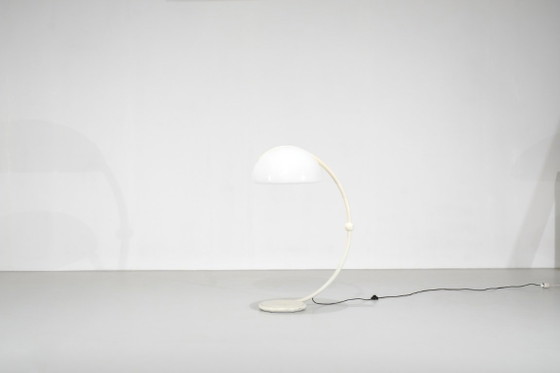 Lampada da terra moderna con paralume a cupola crema, Martinelli Luce, Lampade da terra, Metallo (foto 4 di 15)