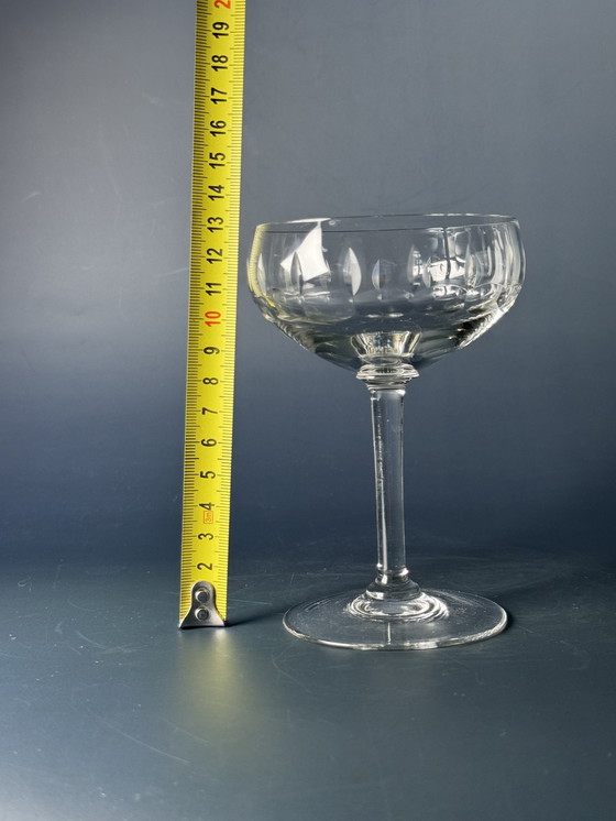 Image 1 of 6 Cocktailglazen - Verreries Doyen, jaren 1930