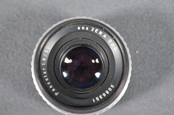 Set Appareil Photo Réflex Vintage Praktica LLC 35mm avec Carl Zeiss Jena Pancolar, Pentacon, Objectifs (photo 10 of 17)