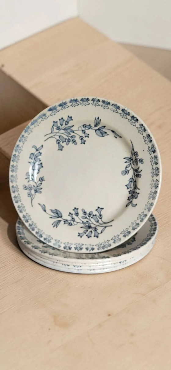 4 platos de loza, Grigny — modelo "Muguet" – Porcelain (photo 8 of 8)