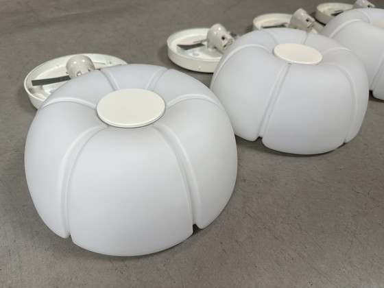 Image 1 of Lampada da soffitto opalina vintage - Glashütte Limburg