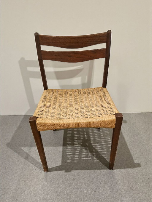 Mid Century Teak Esszimmerstuhl Mogen Kolds Made in Denmark 1960er