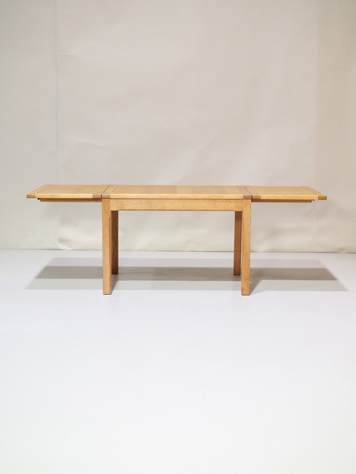 Folding Coffee Table Oak Danish Vintage