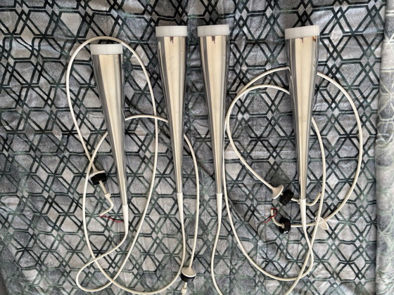 Pendelleuchten Grau Grand Nice 4x, Glas, Chrom, Silber (Foto 3 von 5)