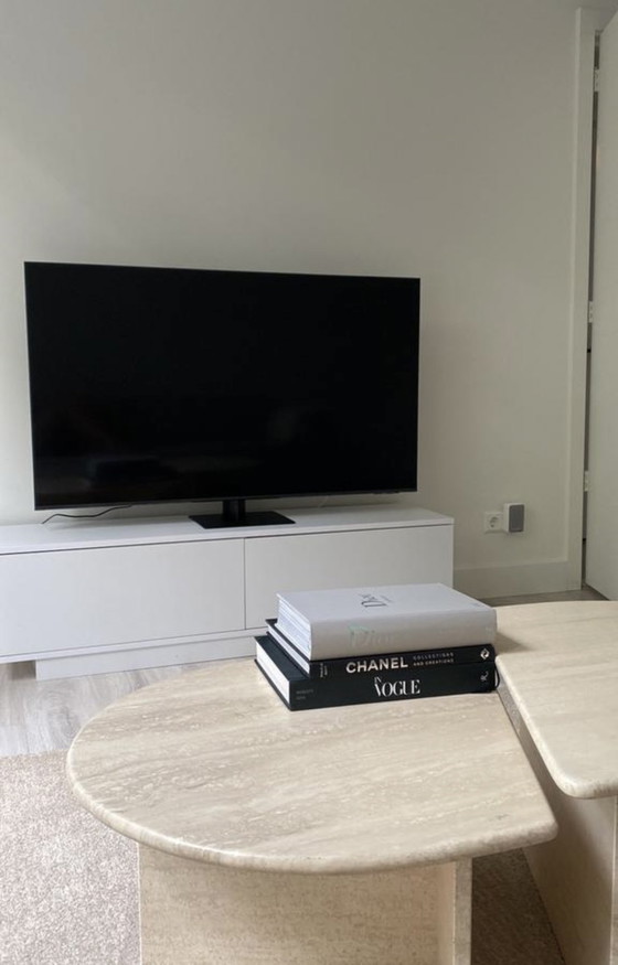 Image 1 of Vintage travertine coffee table