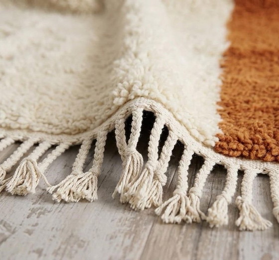 Tapis berbère en laine 200/300cm, Crème (photo 2 sur 5)