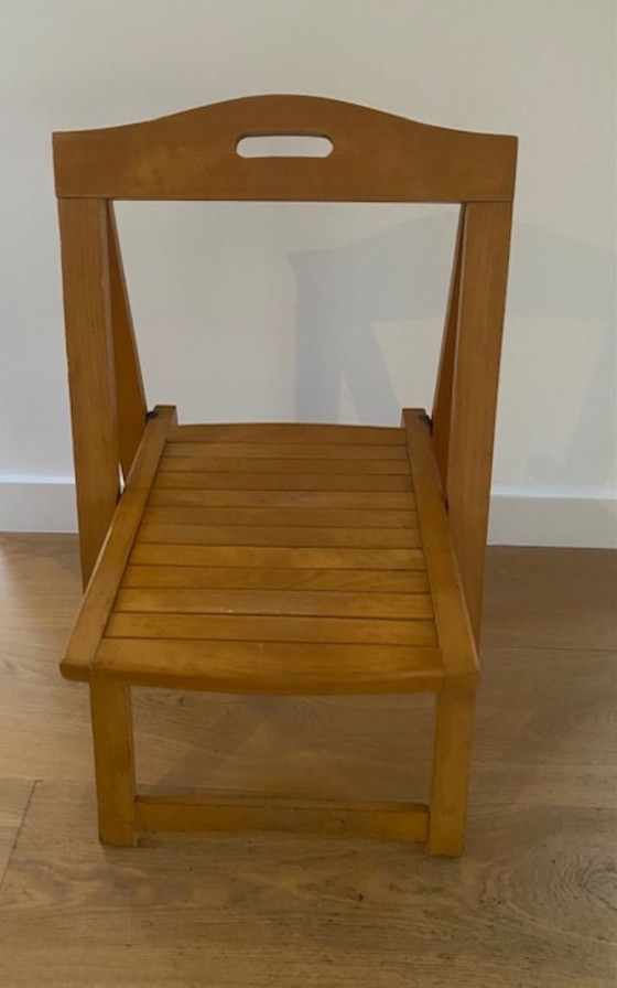 Image 1 of Klapstoel Vintage Beukenhout
