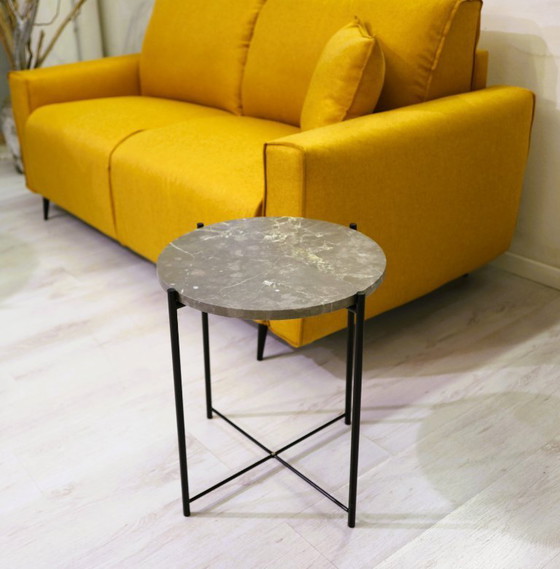 Image 1 of Coffee table with an exclusive Collemandina Grey marble top